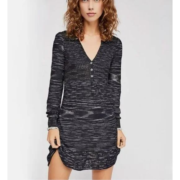 Free People Dresses & Skirts - Women's Free People Bohemian Lagenlook Rain or Shine Sweater Dress size S